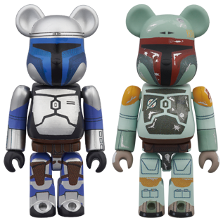 BE@RBRICK Jango Fett &amp; Boba Fett (100%)