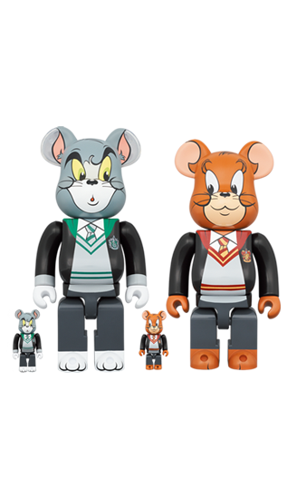 BE@RBRICK TOM AND JERRY in Hogwarts House Robes (100%+400%)