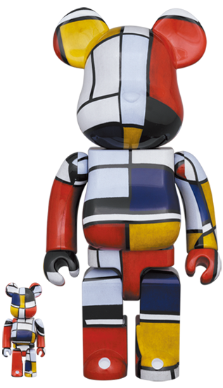 BE@RBRICK Piet Mondrian (100%+400%)