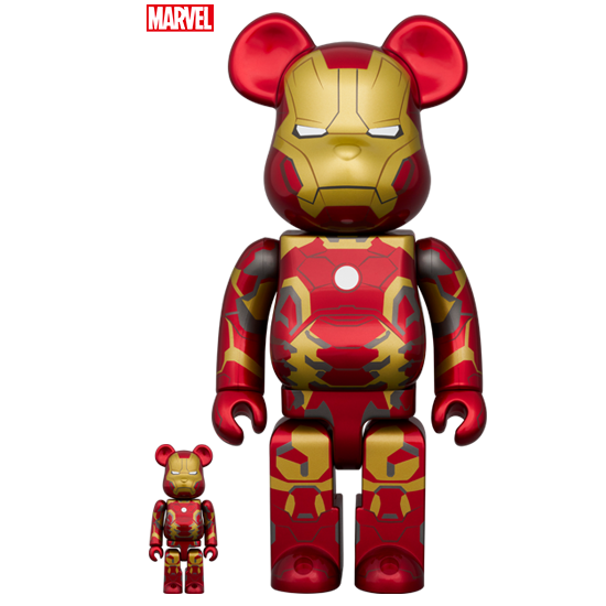 BE@RBRICK Iron Man Mark 43 (100%+400%)