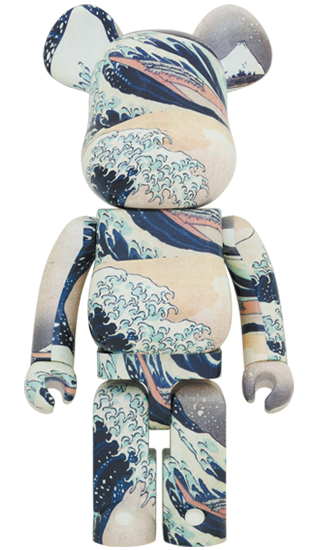 BE@RBRICK Katsushika Hokusai "Die große Welle von Kanagawa" (Kanagawa Oki Namura) (1000%)