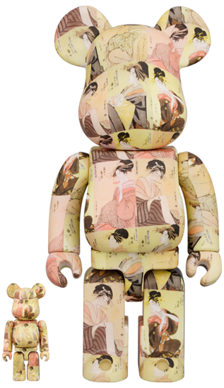 BE@RBRICK Kitagawa Utamaro "Tōji zensei bijin-zoroi" (100%+400%)