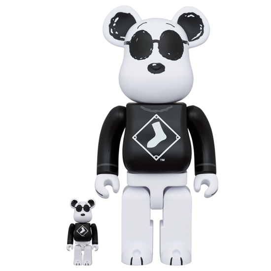 BE@RBRICK MLB × PEANUTS "Snoopy" [White Sox] (100 %+400 %)