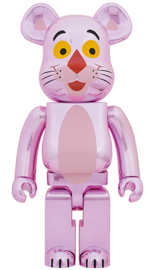 BE@RBRICK Panthère Rose Version Chrome (1000%)