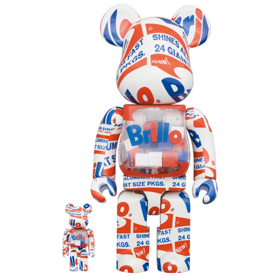 BE@RBRICK Andy Warhol "Brillo" 2022 (100%+400%)