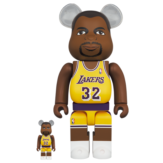 BE@RBRICK Magic Johnson [Los Angeles Lakers] (100%+400%)