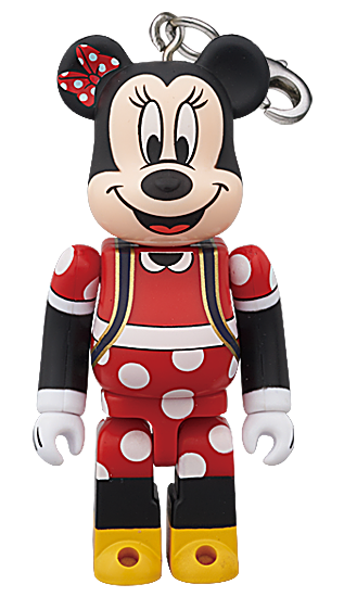 BE@RBRICK Disney UniBEARsity Minnie Mouse & Pudding Set (100%)