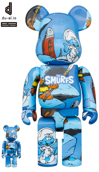 BE@RBRICK The Smurfs "The Astrosmurf" (100%+400%)