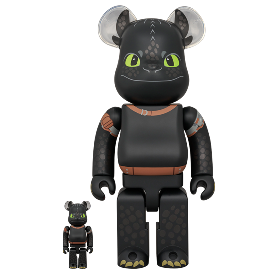 BE@RBRICK Toothless [Dragons] (100%+400%)