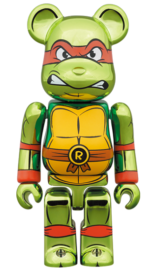 BE@RBRICK Raphael Version Chrome [Teenage Mutant Ninja Turtles] (100 % + 400 %)