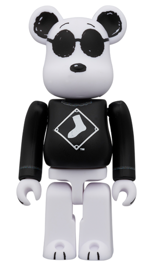 BE@RBRICK MLB × PEANUTS "Snoopy" [White Sox] (100 %+400 %)