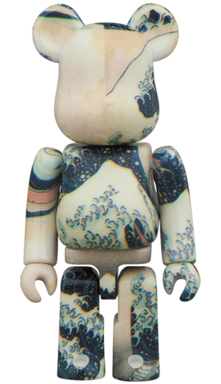 BE@RBRICK Katsushika Hokusai "La Grande Vague de Kanagawa" (Kanagawa Oki Namura) (100%+400%)