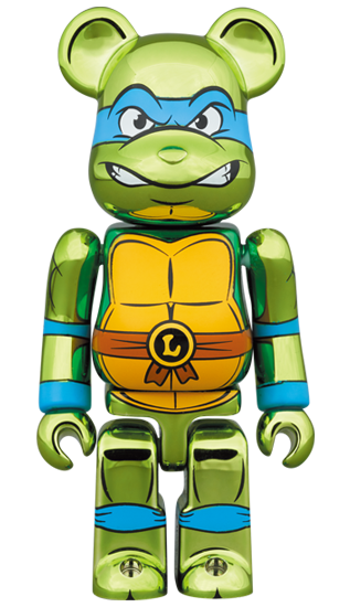 BE@RBRICK Leonardo Chrome Version [Teenage Mutant Ninja Turtles] (100 % + 400 %)