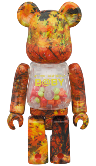 My First BE@RBRICK B@by Autumn Leaves Version (100%+400%)