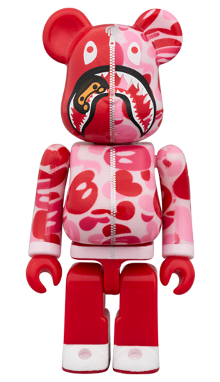 BE@RBRICK Baby Milo® Camo Shark Pink (100%+400%)