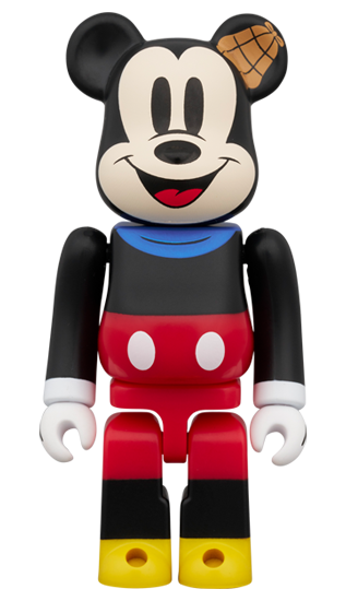 BE@RBRICK Mickey Mouse &amp; Dingo (Version Lonesome Ghosts) Lot de 2 (100%)