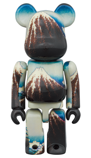 BE@RBRICK Katsushika Hokusai « Pluie sous le sommet » (100 %+400 %)