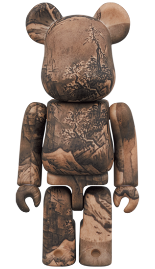 BE@RBRICK Sesshu National Treasure "Autumn/Winter Landscape Map (Winter Scenery)" (100%+400%)