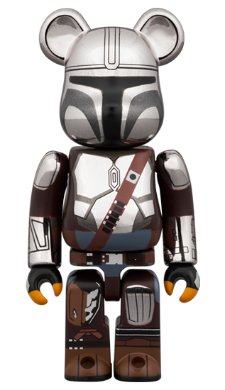 BE@RBRICK La version Mandalorian Chrome (100%+400%)