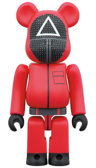 BE@RBRICK Squid Game Guard "Triangle" (100%+400%)