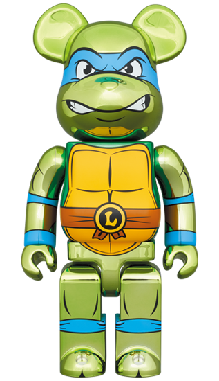 BE@RBRICK Leonardo Chrome Version [Teenage Mutant Ninja Turtles] (100 % + 400 %)