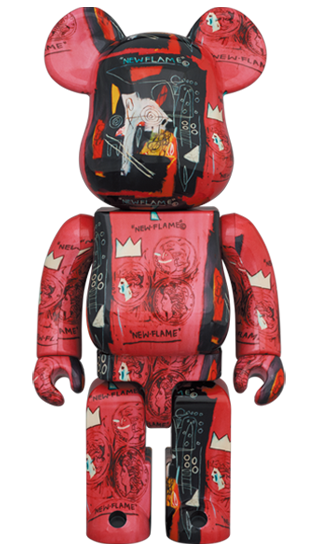 BE@RBRICK Andy Warhol × Jean-Michel Basquiat #1 (100%+400%)