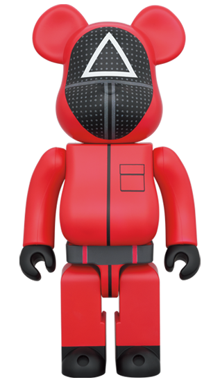 BE@RBRICK Squid Game Guard "Triangle" (100%+400%)