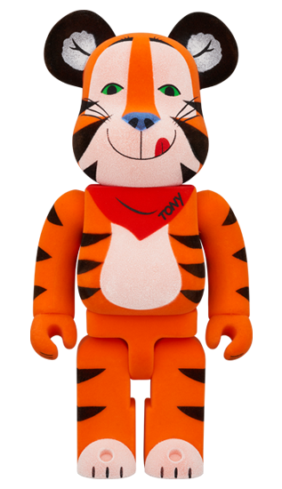 BE@RBRICK Tony le Tigre Vintage Flocky Version [Kellogg's Corn Frosties] (100 % + 400 %)