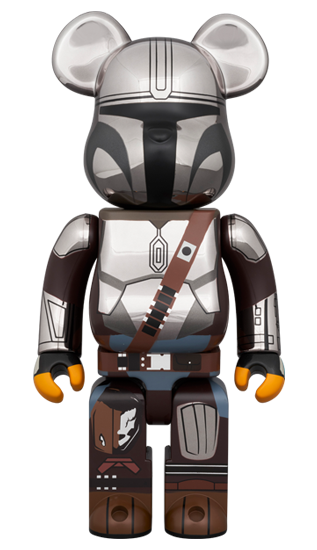 BE@RBRICK The Mandalorian Chrome Version (100%+400%)