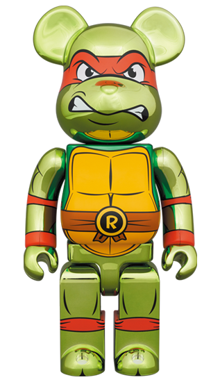 BE@RBRICK Raphael Chrome Version [Teenage Mutant Ninja Turtles] (100%+400%)