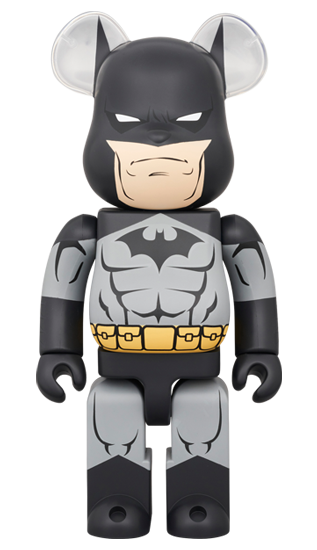 BE@RBRICK Batman™ (Batman : Chut) Version noire (100 %+400 %)