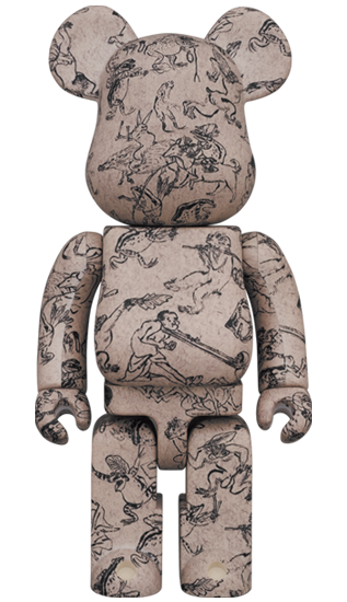 BE@RBRICK Chōjū-jinbutsu-giga "Caricatures d'oiseaux et de bêtes" (100%+400%)