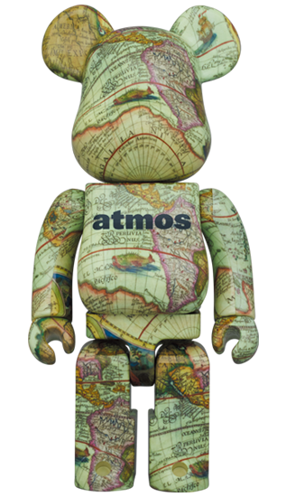 BE@RBRICK atmos CARTE ÂGÉE (100%+400%)