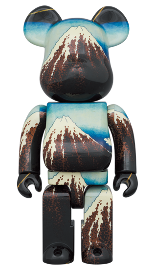 BE@RBRICK Katsushika Hokusai « Pluie sous le sommet » (100 %+400 %)