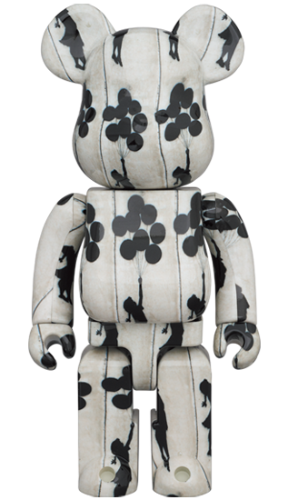 BE@RBRICK Brandalisme "Flying Balloons Girl" (100%+400%)