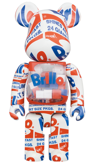 BE@RBRICK Andy Warhol "Brillo" 2022 (100%+400%)