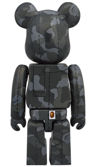 BE@RBRICK BAPE Camo 28e anniversaire #1 Noir/Olive (100%)