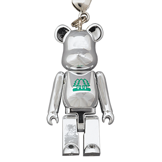 Bearbrick Merry Green Christmas 2010 - Silver (50%) - MyBearBrick.de