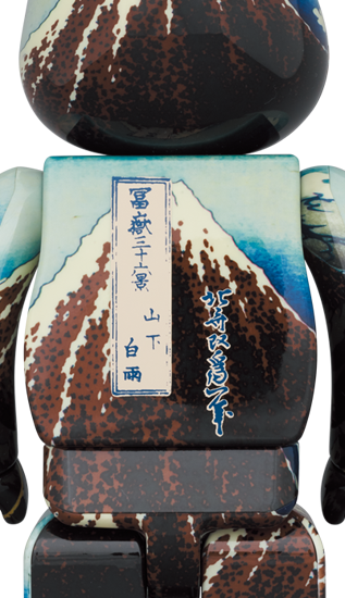 BE@RBRICK Katsushika Hokusai "Rainstorm Beneath the Summit" (100%+400%)