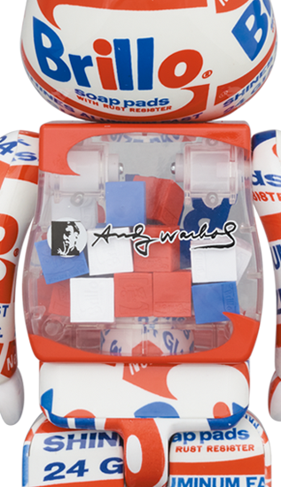 BE@RBRICK Andy Warhol "Brillo" 2022 (100%+400%)