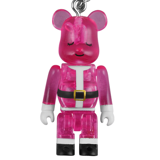 Bearbrick Merry Green Christmas 2008 - Clear Pink (50%) - MyBearBrick.de