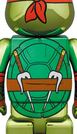 BE@RBRICK Raphael Version Chrome [Teenage Mutant Ninja Turtles] (100 % + 400 %)