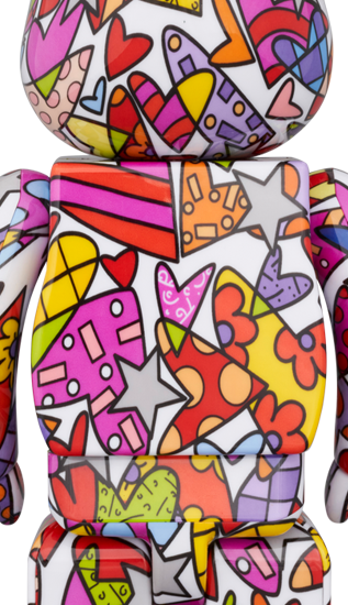 BE@RBRICK Romero Britto Coeur (100%+400%)