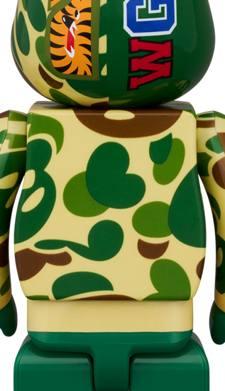 BE@RBRICK Baby Milo® Camo Requin Vert (100%+400%)