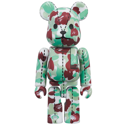 BE@RBRICK BAPE Camo 28e anniversaire #1 Rouge/Vert (100%)