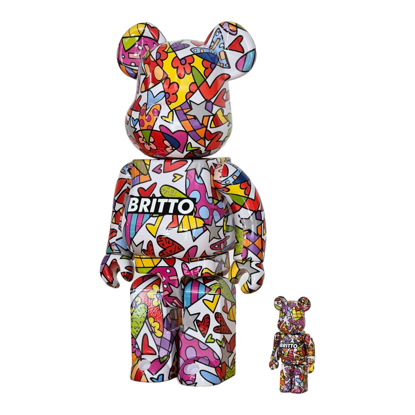 BE@RBRICK Romero Britto Heart (100%+400%)