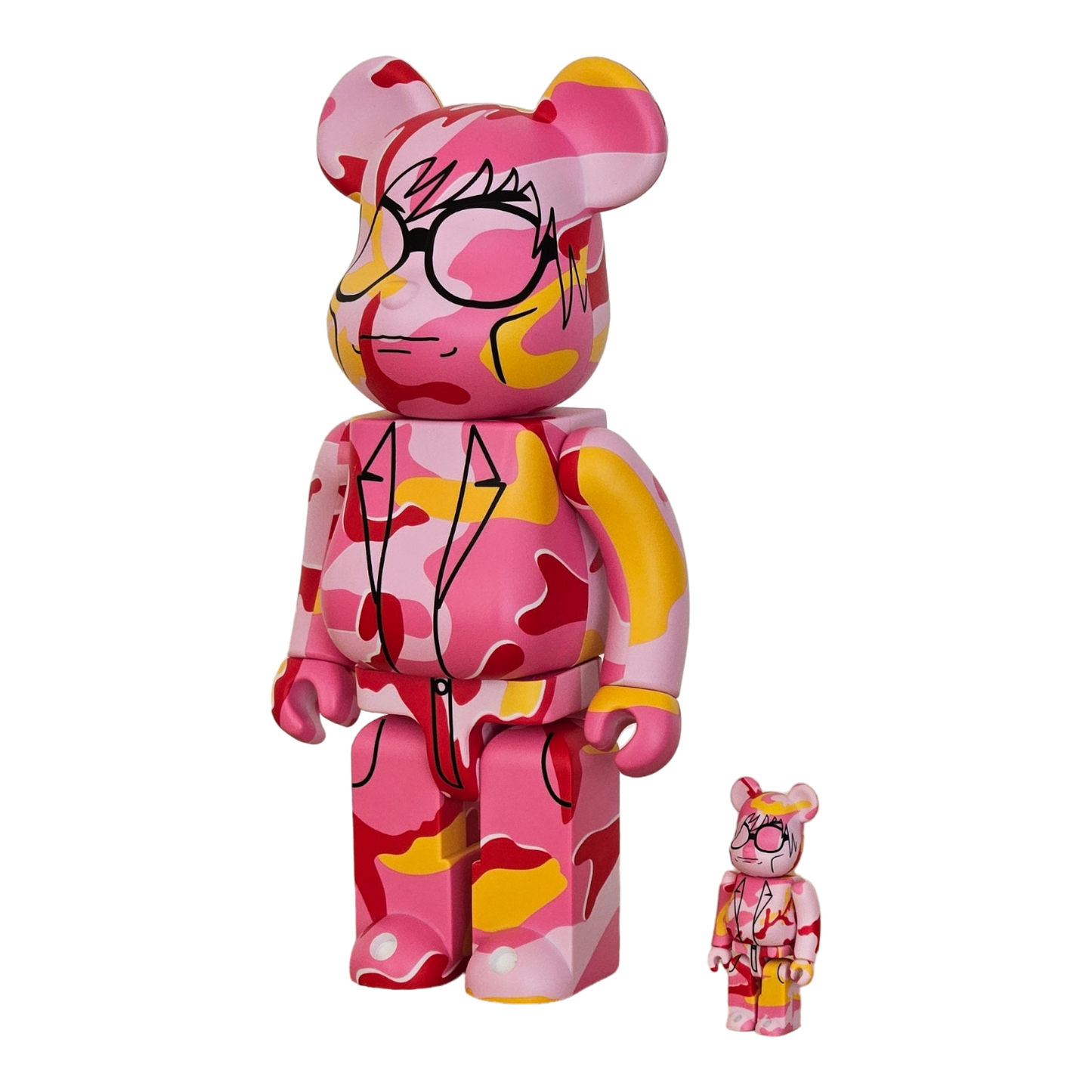 BE@RBRICK Andy Warhol Version camouflage (100%+400%)