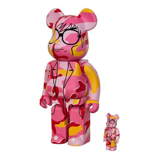 BE@RBRICK Andy Warhol Version camouflage (100%+400%)