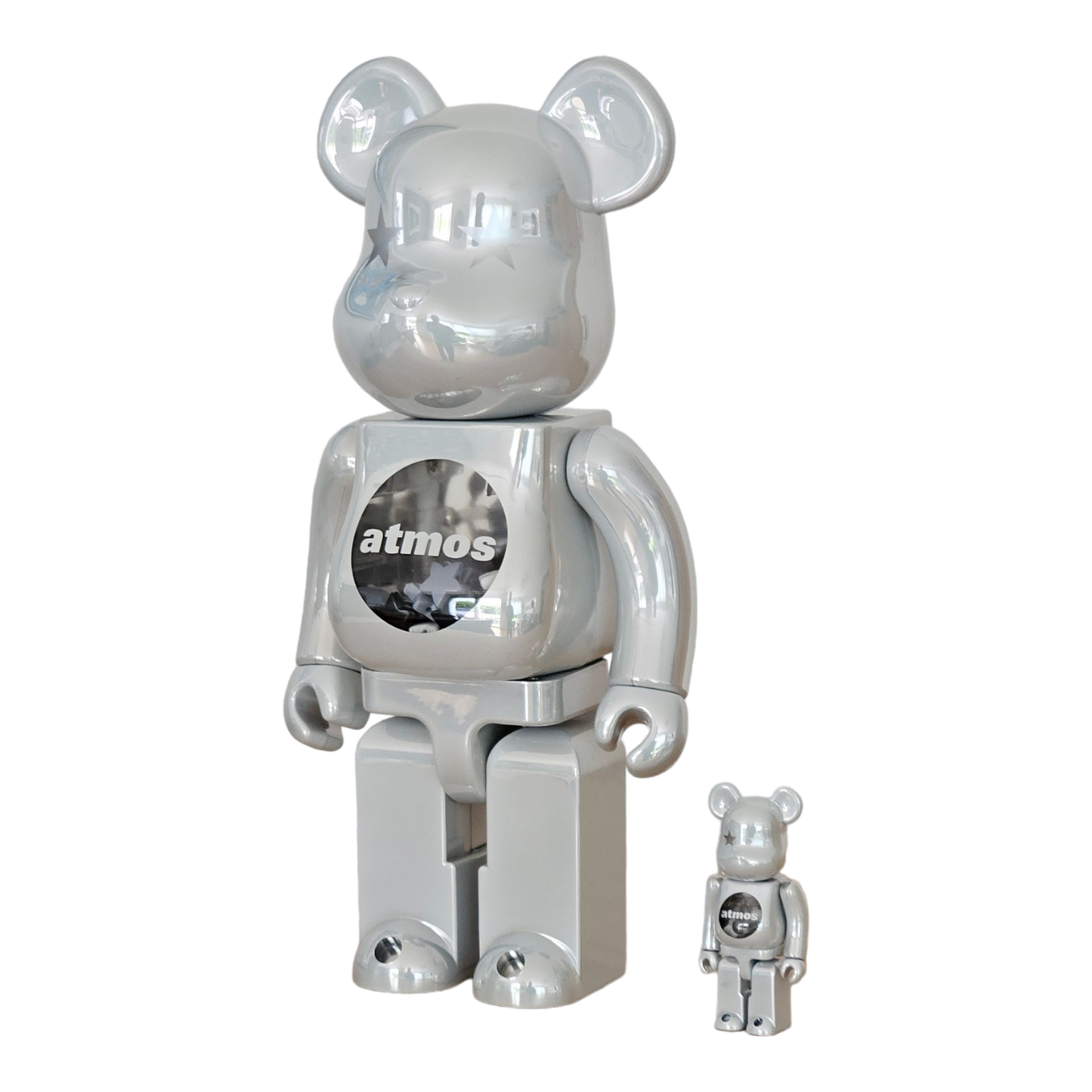 BE@RBRICK atmos BLANC CHROME Version (100%+400%)