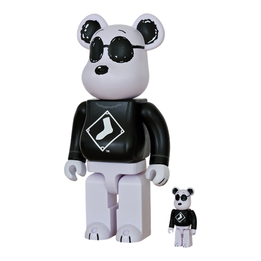 BE@RBRICK MLB × PEANUTS "Snoopy" [White Sox] (100 %+400 %)